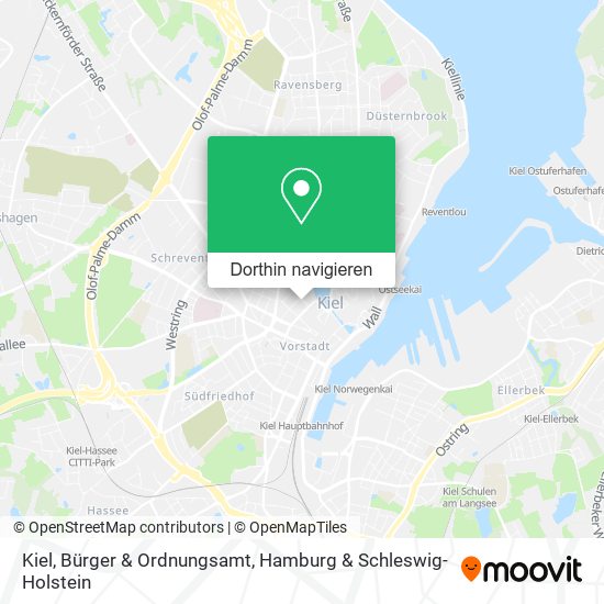 Kiel, Bürger & Ordnungsamt Karte