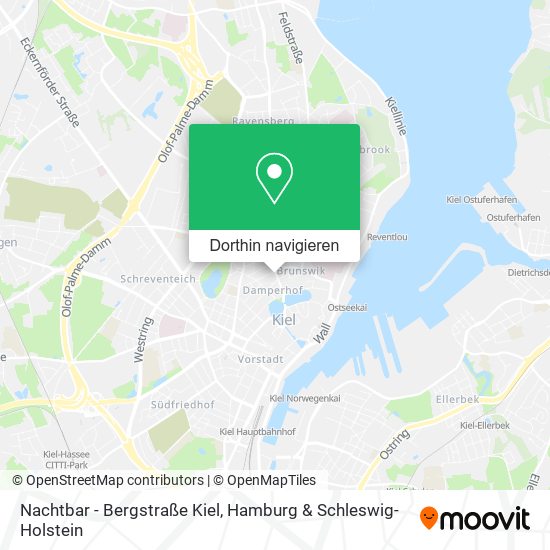 Nachtbar - Bergstraße Kiel Karte