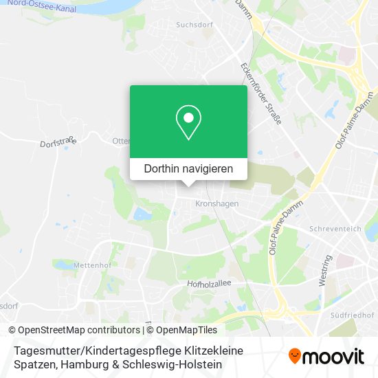 Tagesmutter / Kindertagespflege Klitzekleine Spatzen Karte