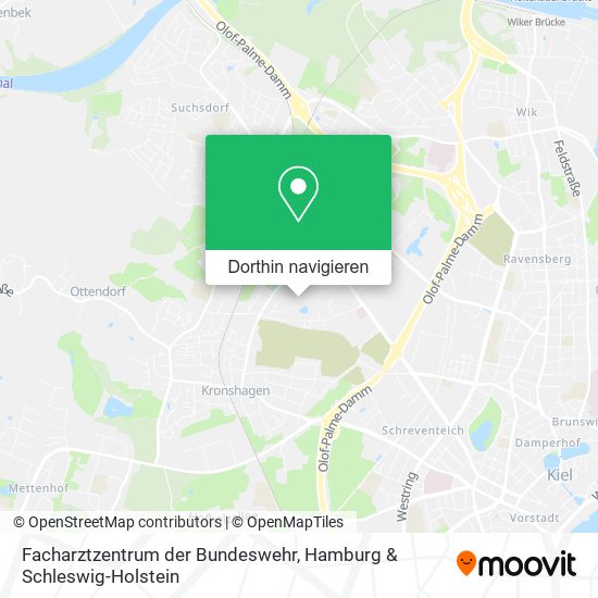 Facharztzentrum der Bundeswehr Karte