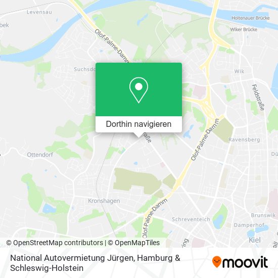 National Autovermietung Jürgen Karte