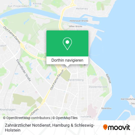 Zahnärztlicher Notdienst Karte