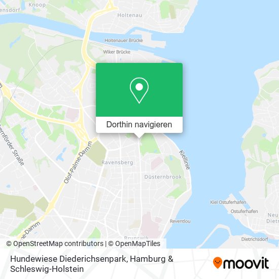 Hundewiese Diederichsenpark Karte