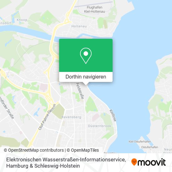 Elektronischen Wasserstraßen-Informationservice Karte