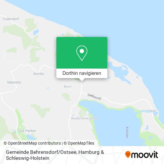Gemeinde Behrensdorf/Ostsee Karte