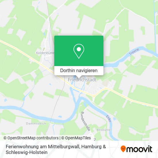 Ferienwohnung am Mittelburgwall Karte
