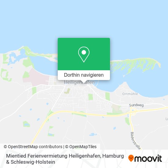 Mientied Ferienvermietung Heiligenhafen Karte