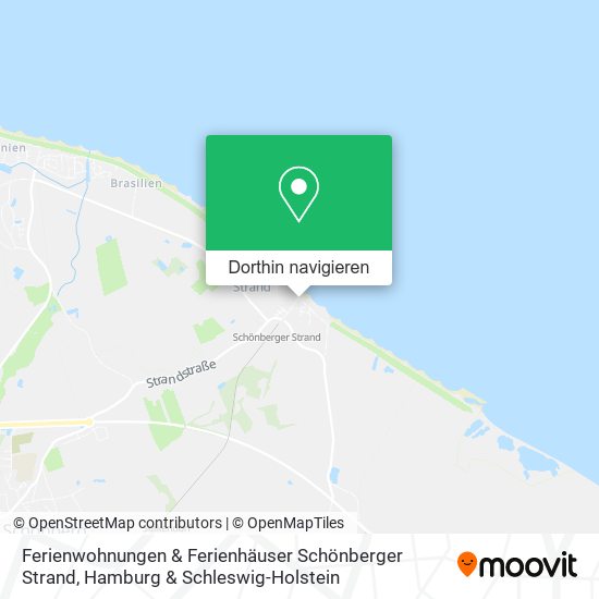 Ferienwohnungen & Ferienhäuser Schönberger Strand Karte
