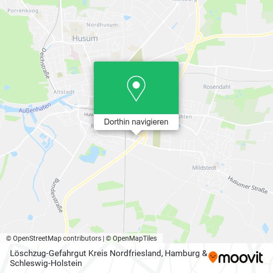 Löschzug-Gefahrgut Kreis Nordfriesland Karte