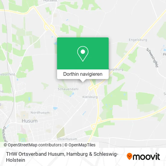 THW Ortsverband Husum Karte