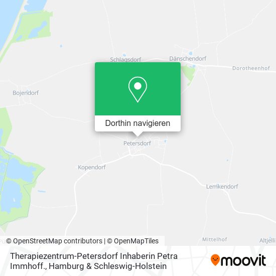 Therapiezentrum-Petersdorf Inhaberin Petra Immhoff. Karte