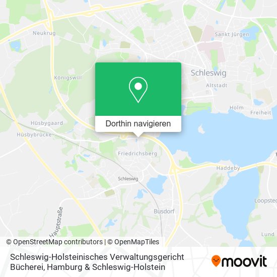 Schleswig-Holsteinisches Verwaltungsgericht Bücherei Karte