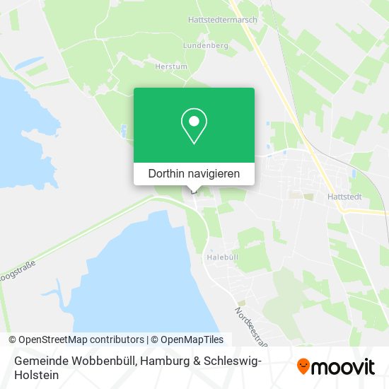 Gemeinde Wobbenbüll Karte