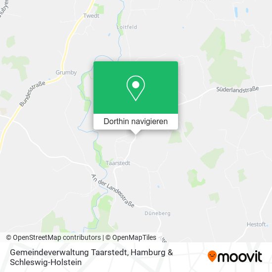 Gemeindeverwaltung Taarstedt Karte
