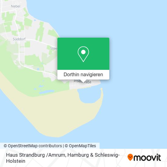 Haus Strandburg /Amrum Karte