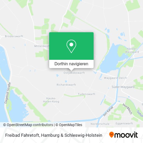 Freibad Fahretoft Karte