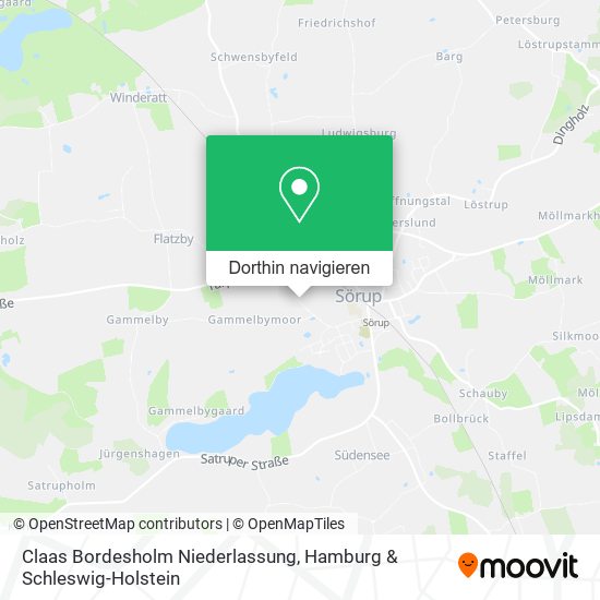 Claas Bordesholm Niederlassung Karte