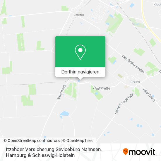 Itzehoer Versicherung Sevicebüro Nahnsen Karte