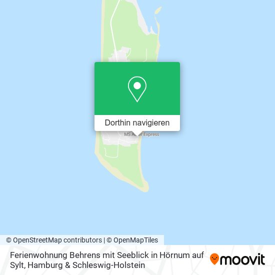 Ferienwohnung Behrens mit Seeblick in Hörnum auf Sylt Karte