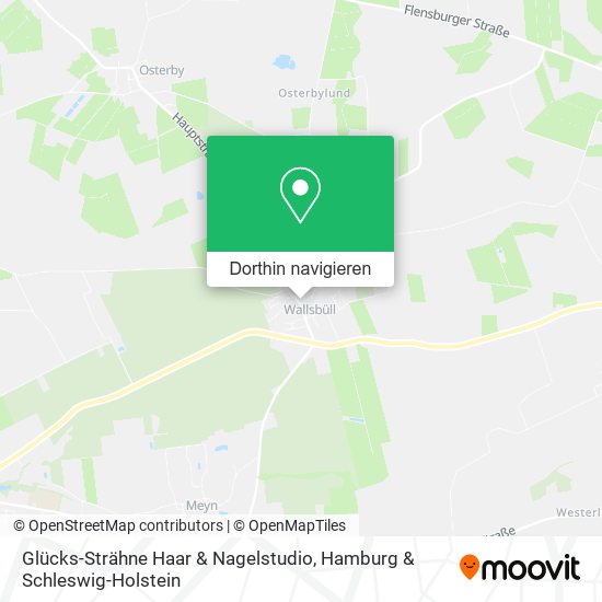 Glücks-Strähne Haar & Nagelstudio Karte