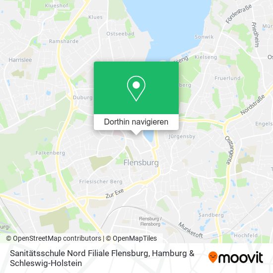 Sanitätsschule Nord Filiale Flensburg Karte