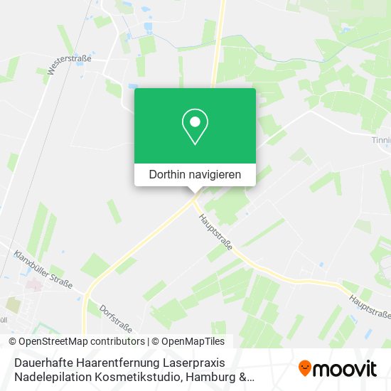 Dauerhafte Haarentfernung Laserpraxis Nadelepilation Kosmetikstudio Karte