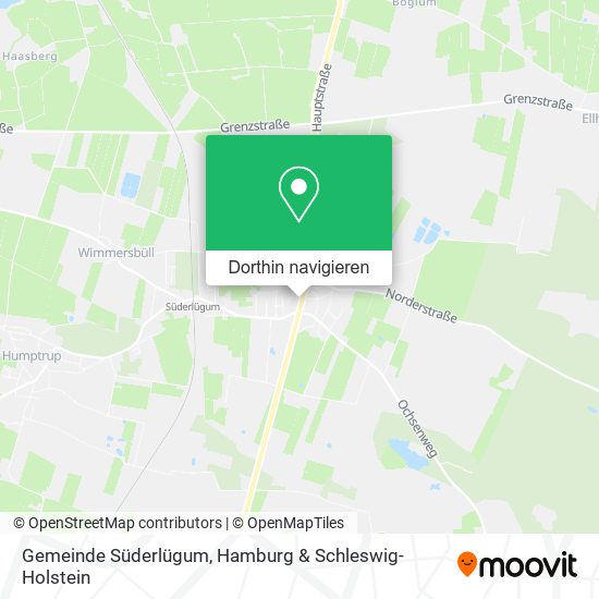 Gemeinde Süderlügum Karte