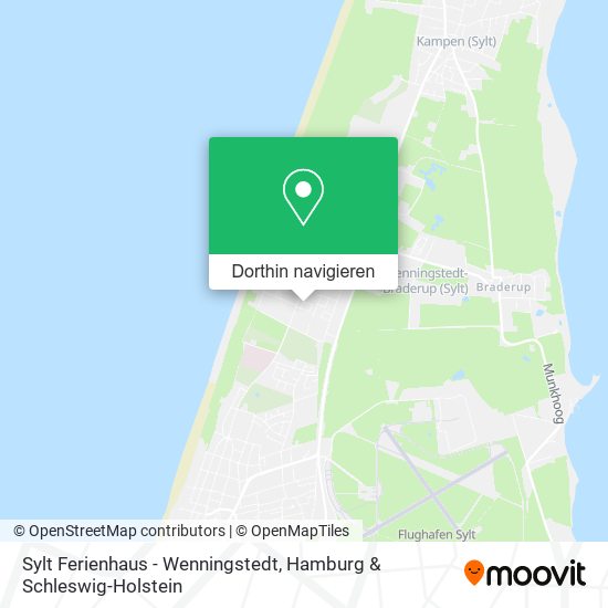 Sylt Ferienhaus - Wenningstedt Karte