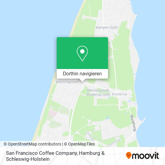 San Francisco Coffee Company Karte