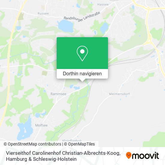 Vierseithof Carolinenhof Christian-Albrechts-Koog Karte