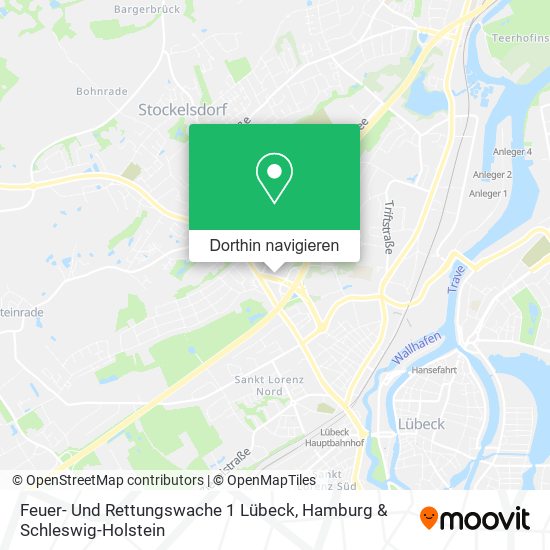 Feuer- Und Rettungswache 1 Lübeck Karte