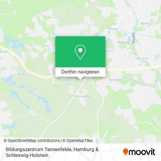 Bildungszentrum Tannenfelde Karte
