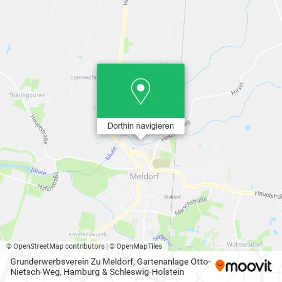 Grunderwerbsverein Zu Meldorf, Gartenanlage Otto-Nietsch-Weg Karte