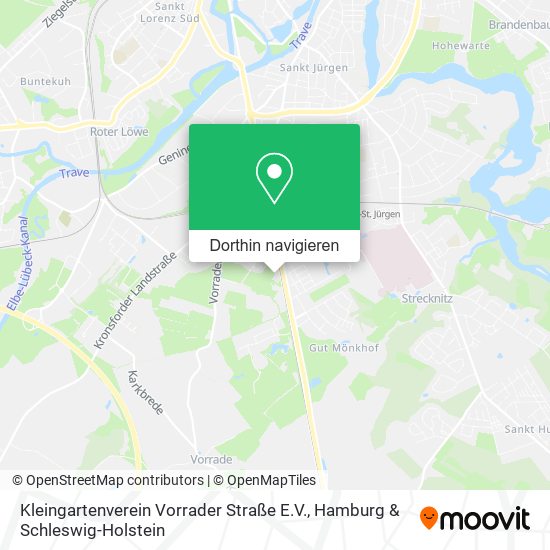 Kleingartenverein Vorrader Straße E.V. Karte