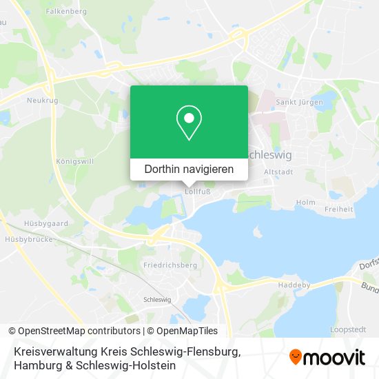 Kreisverwaltung Kreis Schleswig-Flensburg Karte