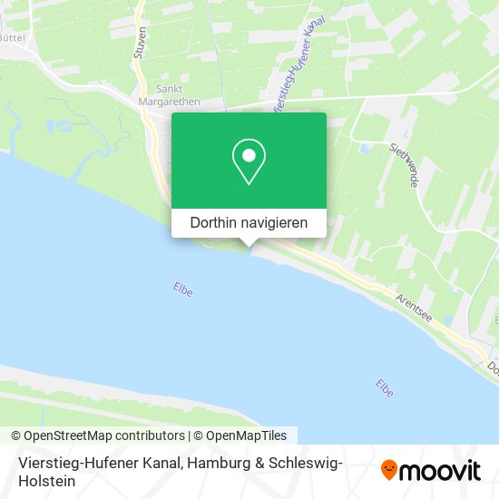 Vierstieg-Hufener Kanal Karte