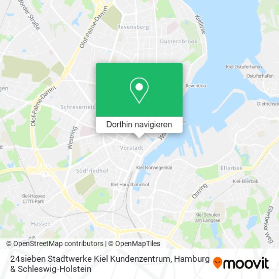 24sieben Stadtwerke Kiel Kundenzentrum Karte