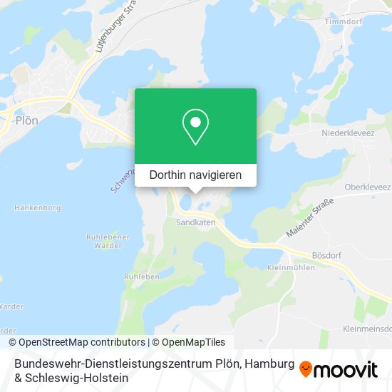Bundeswehr-Dienstleistungszentrum Plön Karte