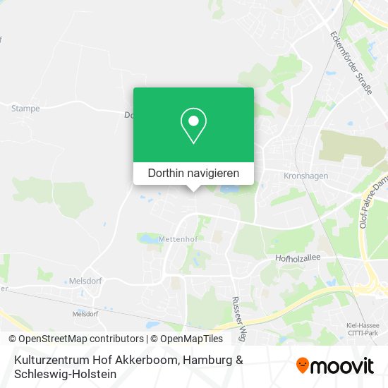 Kulturzentrum Hof Akkerboom Karte