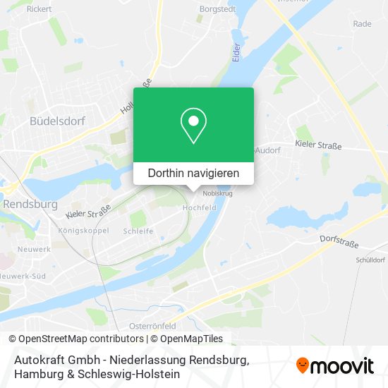 Autokraft Gmbh - Niederlassung Rendsburg Karte