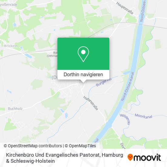 Kirchenbüro Und Evangelisches Pastorat Karte