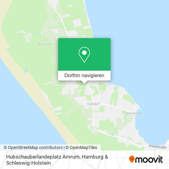Hubschauberlandeplatz Amrum Karte
