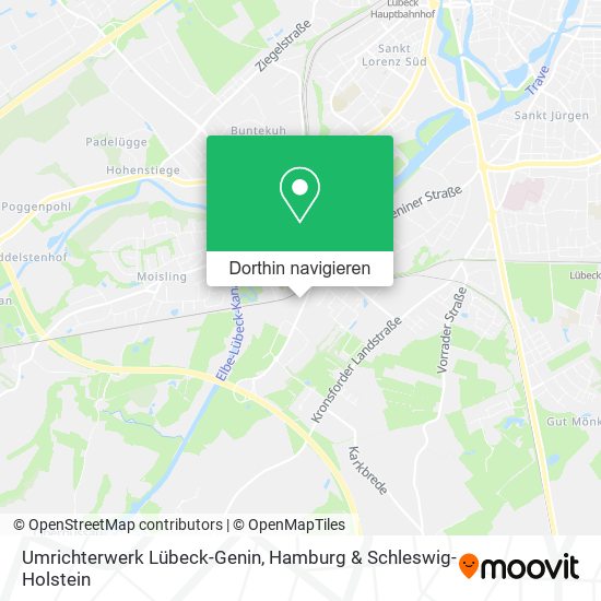 Umrichterwerk Lübeck-Genin Karte