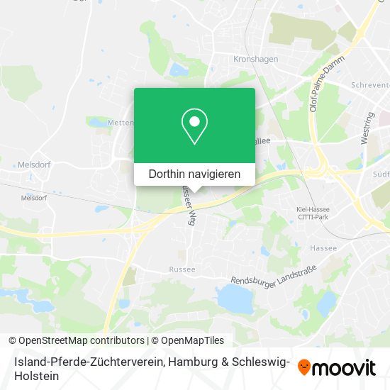 Island-Pferde-Züchterverein Karte