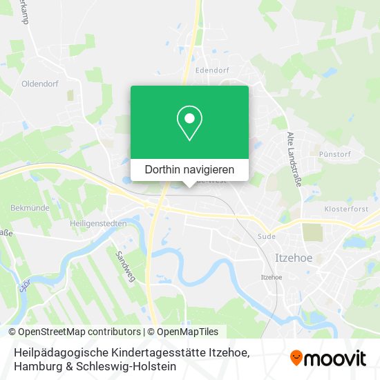 Heilpädagogische Kindertagesstätte Itzehoe Karte