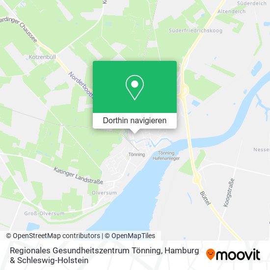 Regionales Gesundheitszentrum Tönning Karte