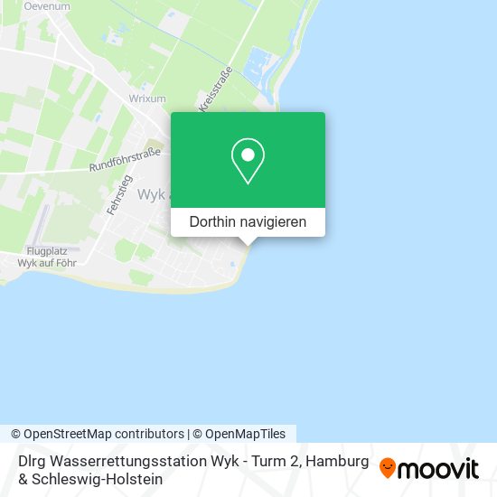 Dlrg Wasserrettungsstation Wyk - Turm 2 Karte