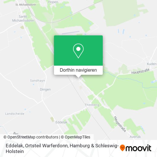 Eddelak, Ortsteil Warferdonn Karte