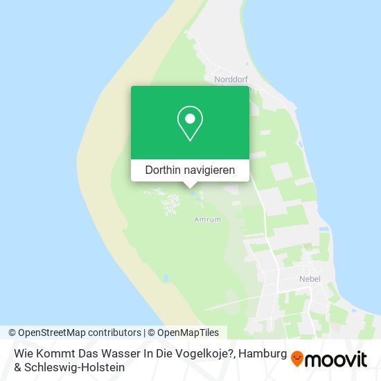 Wie Kommt Das Wasser In Die Vogelkoje? Karte