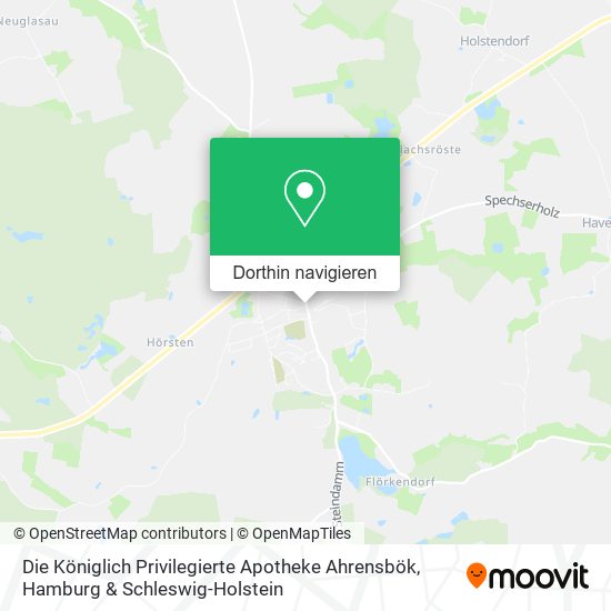 Die Königlich Privilegierte Apotheke Ahrensbök Karte